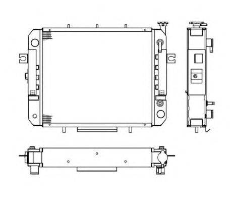 Радиатор, охлаждение двигателя NRF 52263