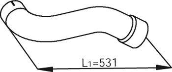 Труба выхлопного газа DINEX 54203