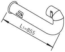 Труба выхлопного газа DINEX 21733