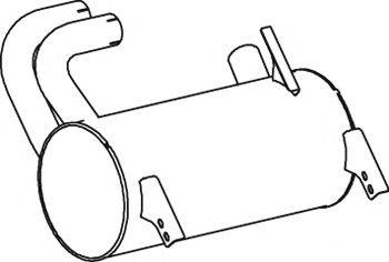 Средний / конечный глушитель ОГ DINEX 50458