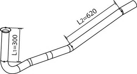 Труба выхлопного газа DINEX 28143