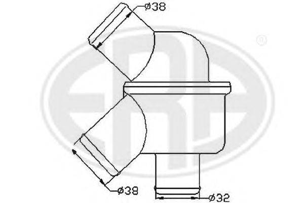 Термостат, охлаждающая жидкость ERA 350305