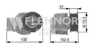 Натяжной ролик, поликлиновой  ремень FLENNOR FS23903