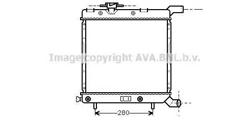 Радиатор, охлаждение двигателя AVA QUALITY COOLING CR2067