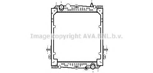 Радиатор, охлаждение двигателя AVA QUALITY COOLING DF2023