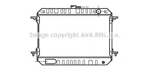 Радиатор, охлаждение двигателя AVA QUALITY COOLING DN2134