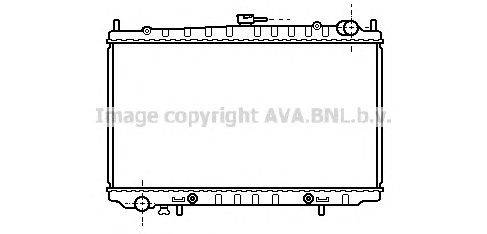 Радиатор, охлаждение двигателя AVA QUALITY COOLING DN2153