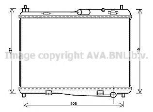 Радиатор, охлаждение двигателя AVA QUALITY COOLING FD2440