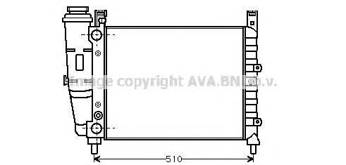 Радиатор, охлаждение двигателя AVA QUALITY COOLING FT2044