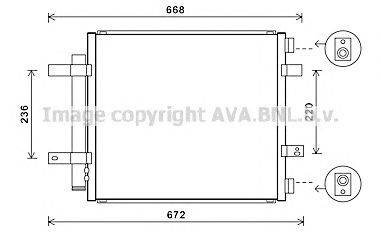 Конденсатор, кондиционер AVA QUALITY COOLING JR5053