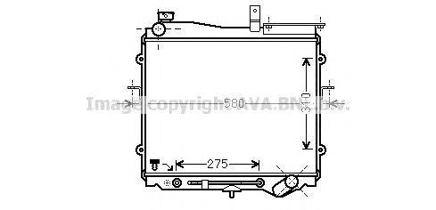 Радиатор, охлаждение двигателя AVA QUALITY COOLING KA2025