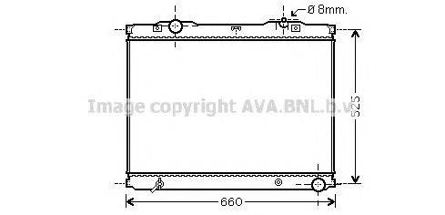 Радиатор, охлаждение двигателя AVA QUALITY COOLING KA2055