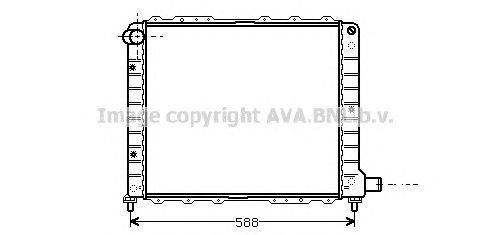 Радиатор, охлаждение двигателя AVA QUALITY COOLING LC2053