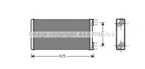 Теплообменник, отопление салона AVA QUALITY COOLING MN6028