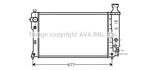 Радиатор, охлаждение двигателя AVA QUALITY COOLING PE2135