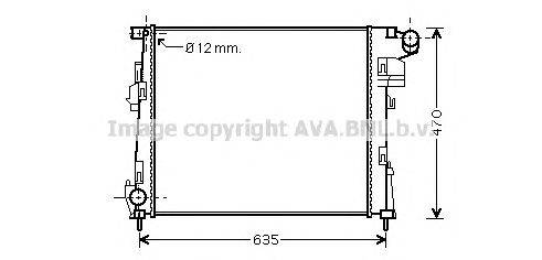 Радиатор, охлаждение двигателя AVA QUALITY COOLING RTA2427