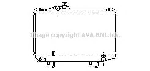 Радиатор, охлаждение двигателя AVA QUALITY COOLING TO2153