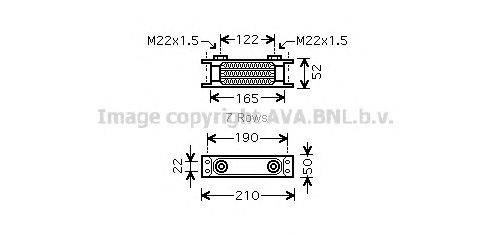 масляный радиатор, двигательное масло AVA QUALITY COOLING UV3130