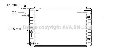 Радиатор, охлаждение двигателя AVA QUALITY COOLING VO2012