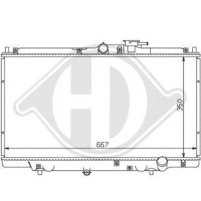 Радиатор, охлаждение двигателя DIEDERICHS 8111101