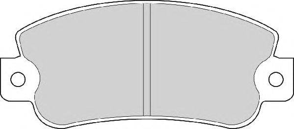 Комплект тормозных колодок, дисковый тормоз DURON 20775