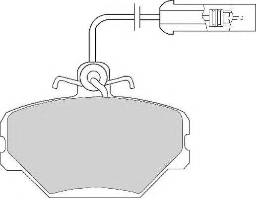 Комплект тормозных колодок, дисковый тормоз DURON DBP230524