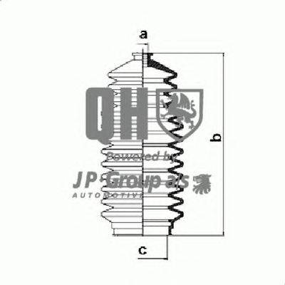Комплект пылника, рулевое управление JP GROUP QG1312