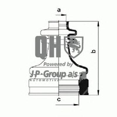 Комплект пылника, приводной вал JP GROUP QJB970