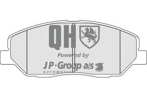 Комплект тормозных колодок, дисковый тормоз JP GROUP BP1595