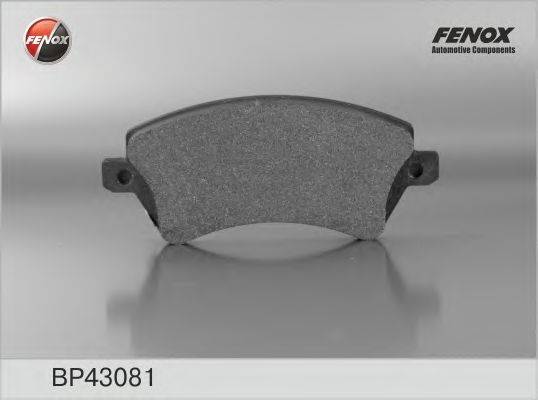 Комплект тормозных колодок, дисковый тормоз FENOX BP43081
