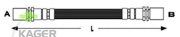 Тормозной шланг KAGER 380709