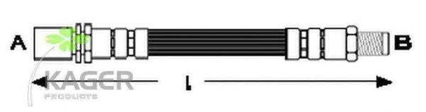 Тормозной шланг KAGER 380710