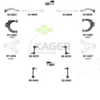 Подвеска колеса KAGER 800470