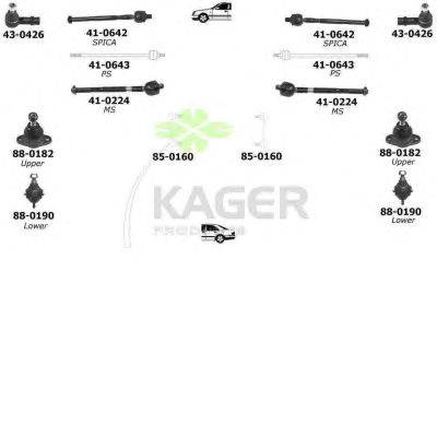 Подвеска колеса KAGER 800480