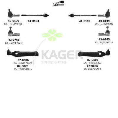 Подвеска колеса KAGER 800702