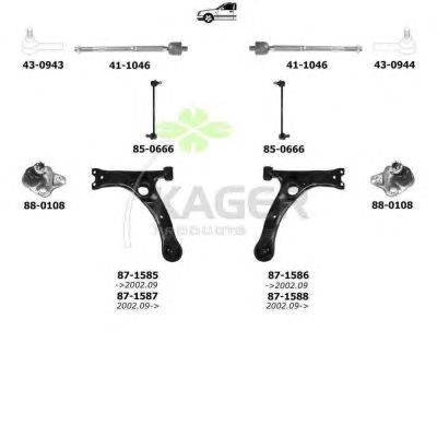 Подвеска колеса KAGER 800962