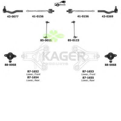 Подвеска колеса KAGER 801006