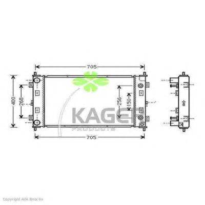 Радиатор, охлаждение двигателя KAGER 31-0218