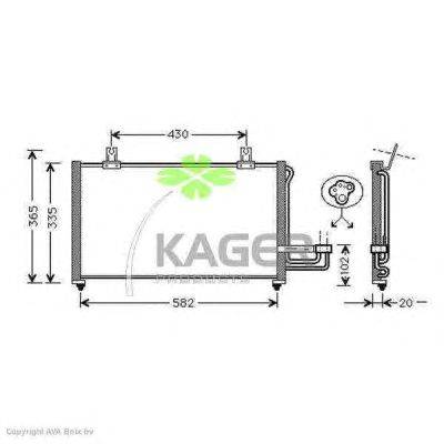 Конденсатор, кондиционер KAGER 94-6061