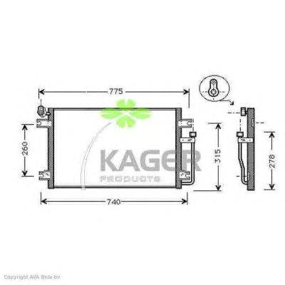 Конденсатор, кондиционер KAGER 94-6140