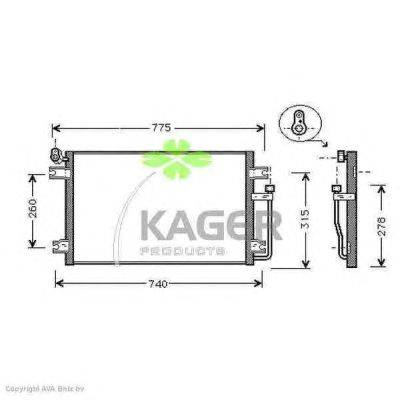 Конденсатор, кондиционер KAGER 94-6141