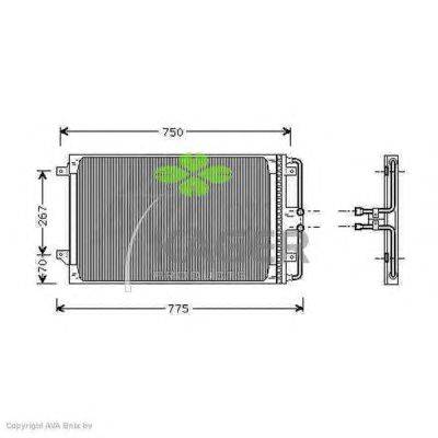 Конденсатор, кондиционер KAGER 94-6290