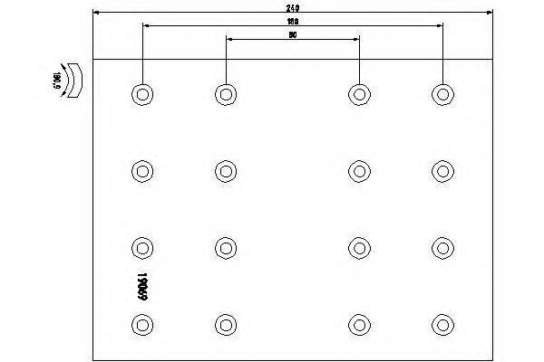 Тормозные колодки, барабанный тормоз DON DF501