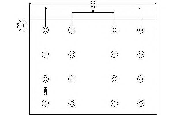 Тормозные колодки, барабанный тормоз DON DF511