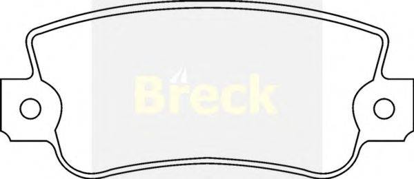 Комплект тормозных колодок, дисковый тормоз BRECK 20775
