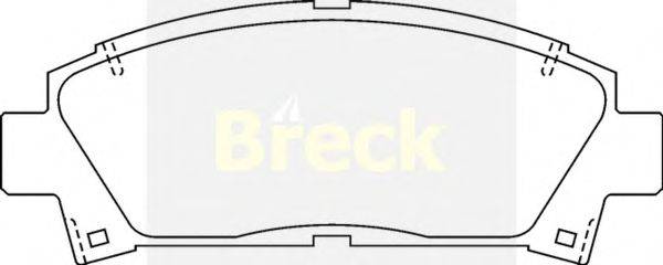 Комплект тормозных колодок, дисковый тормоз BRECK 21961