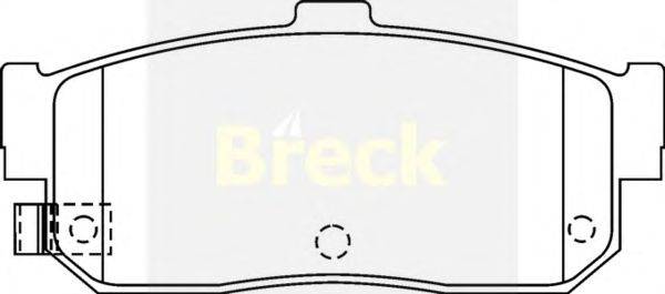 Комплект тормозных колодок, дисковый тормоз BRECK 21715