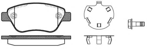 Комплект тормозных колодок, дисковый тормоз KAWE 0858 30