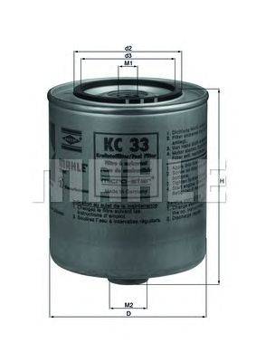 Топливный фильтр MAHLE ORIGINAL KC 33