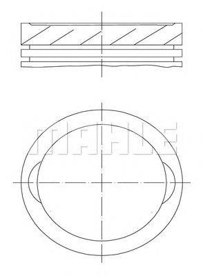 Поршень MAHLE ORIGINAL 0381300